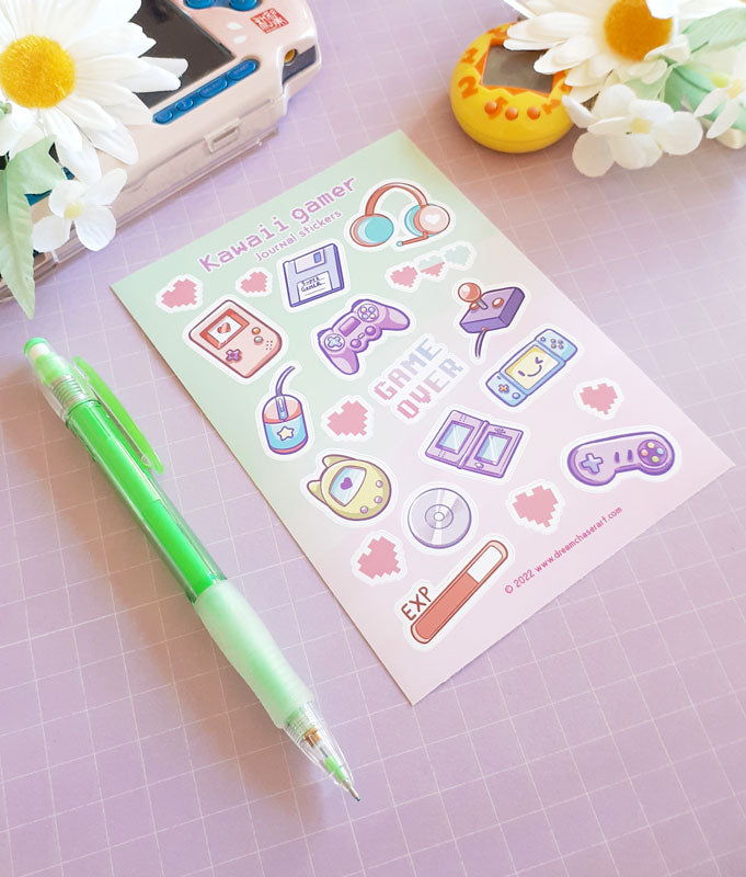 Kawaii Gamer Stickers