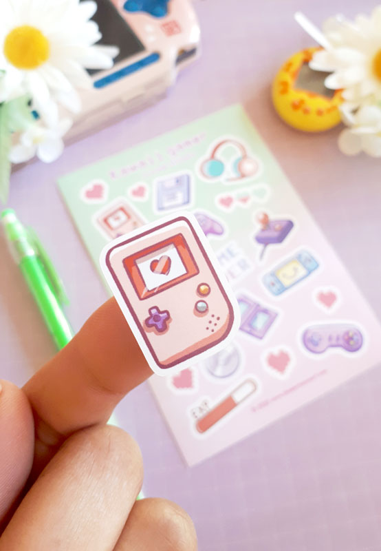Kawaii Gamer Stickers