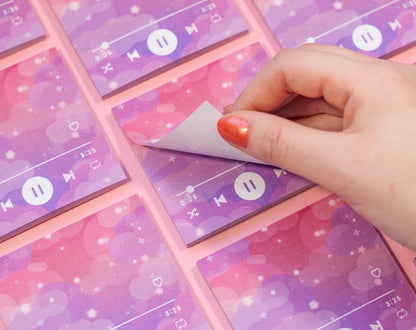 Music Player Sticky Notitieblok