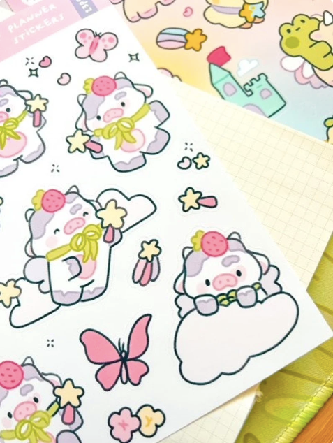 Fairy Cow Stickervel