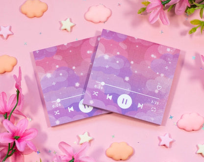 Music Player Sticky Notitieblok